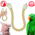 thumbnail image 1 of Bonka Bird Toys 2663 24" Sisal Rope Perch Natural Easy Install Parrot Cage Toy, 1 of 7