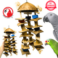 thumbnail image 1 of Bonka Bird Toys 2671 Coco Shower Large Natural Chew Parrot Cage Toy Amazon Macaw, 1 of 7