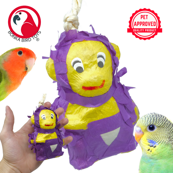 Bonka Bird Toys 2675 Mini Pinata Monkey Chew Shred Forage Small Parrot Cage Toy