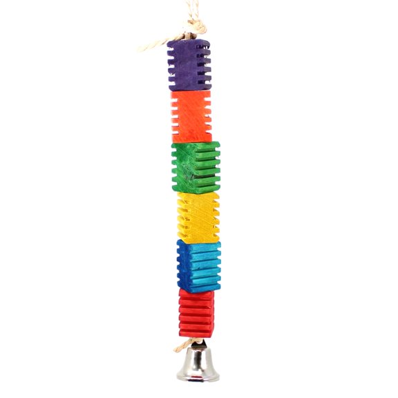 Bonka Bird Toys 3473 Small Chewy Nicks Bonka Bird Toys Colorful Chew Block Natural Parrot Parrotlet Cockatiel Parakeet Conure