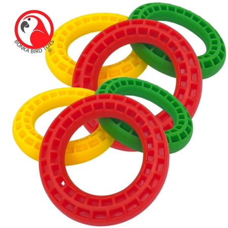 Bonka Bird Toys 3623 Pk 6 Strong Rings