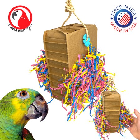 Bonka Bird Toys 3806 Large Harry Box Medium Large Bird Toy