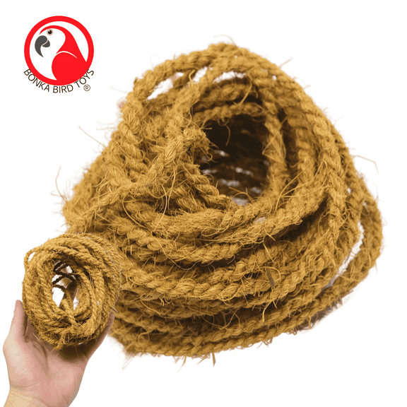 Bonka Bird Toys 3855 Coconut Fiber 30ft Cord Rope DIY Crafting Part Projects