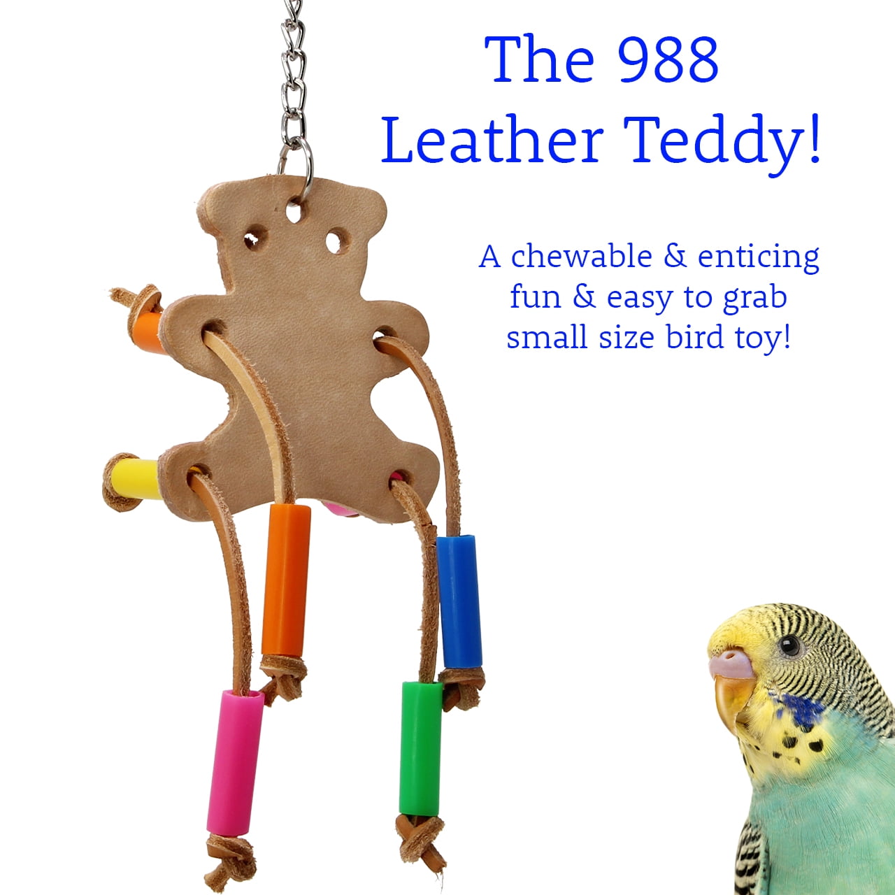 Leather 2025 bird toys