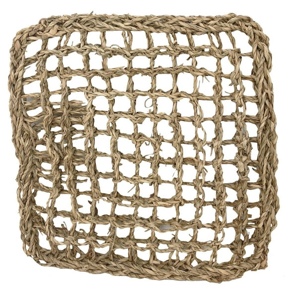 Bonka Bird Toys Bonka Bird Toys 1773 Seagrass Mat 10 x 10 Foraging Bird Toy Parrot Part Rabbit Part Natural Craft Part Animal Cage Bedding