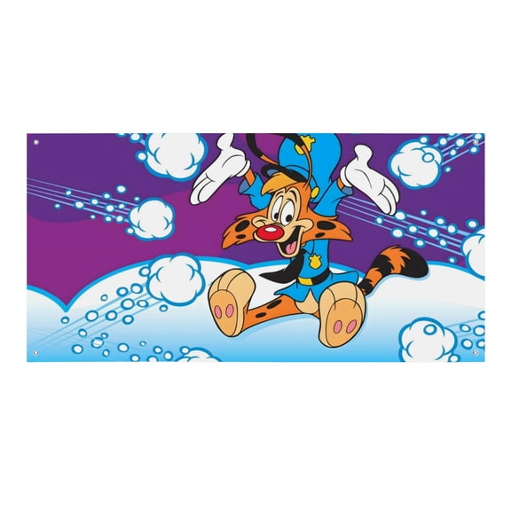 Bonkers-Theme Backdrops Banner Birthday Party Decor Supplies Personalized Party Backdrop Decoration,5x3ft150x90cm