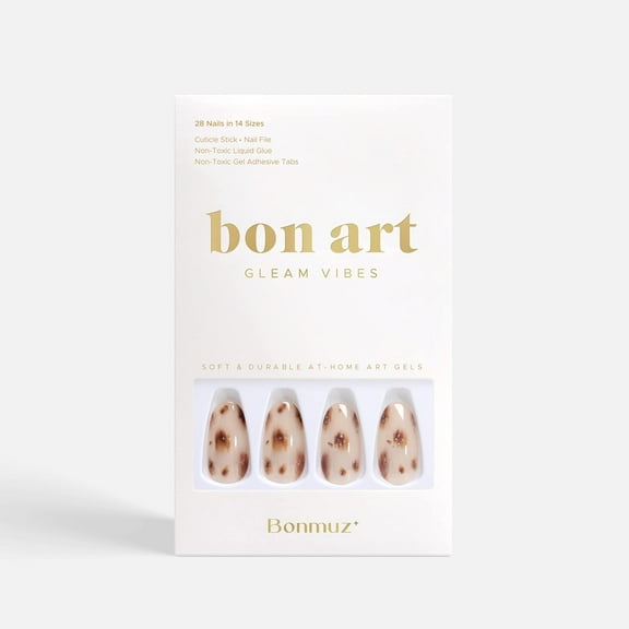 Bonmuz Cheetah Glam Soft & Durable At-home Art Gel Nails