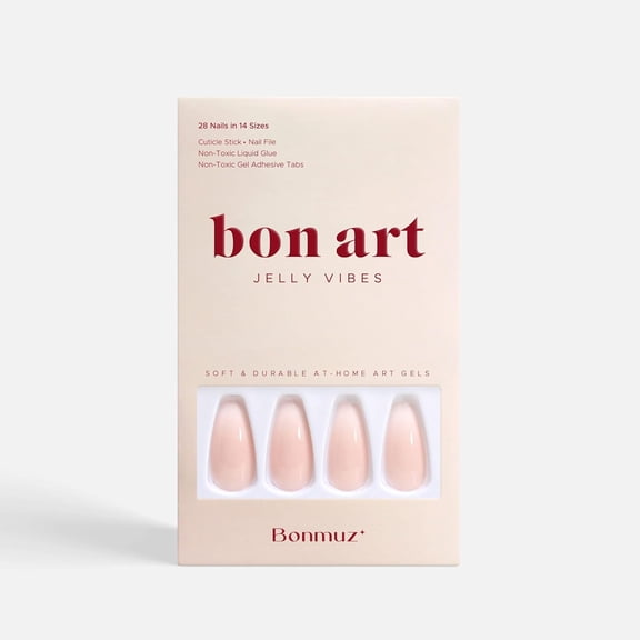 Bonmuz Peach Syrup Soft & Durable At-home Art Gel Nails