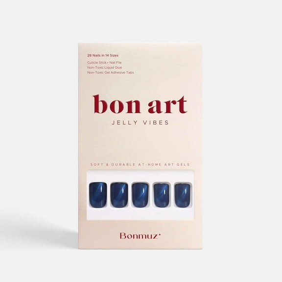 Bonmuz Starlite Blue Soft & Durable At-home Art Gel Nails