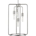thumbnail image 1 of Bonn Collection Four-Light Galvanized Finish Farmhouse Pendant Light, 1 of 2