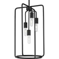 thumbnail image 1 of Bonn Collection Four-Light Matte Black Farmhouse Pendant Light, 1 of 2