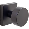 thumbnail image 1 of Bonn Door Knob with Square Rosette, Passage (Hall/Closet) Latch, Matte Black by Stone Harbor Hardware, 1 of 1