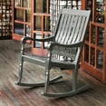 thumbnail image 1 of Bonn Solid Wood Oversized Outdoor Rocking Chair, Slate Gray, 1 of 5