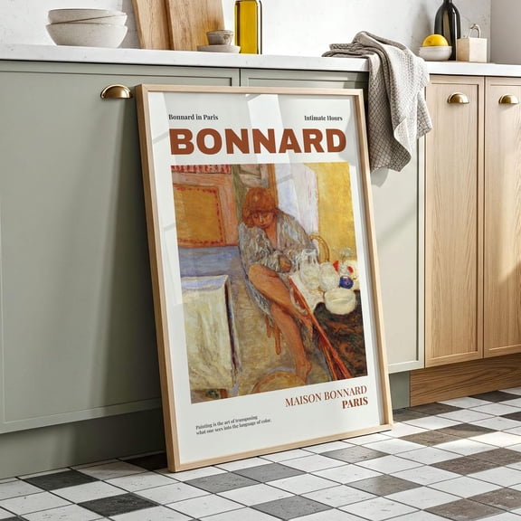 Bonnard Exhibition Poster Paris City Print Museum Exhibition Poster Pierre Bonnard Interior Poster Vintage Museum Decor