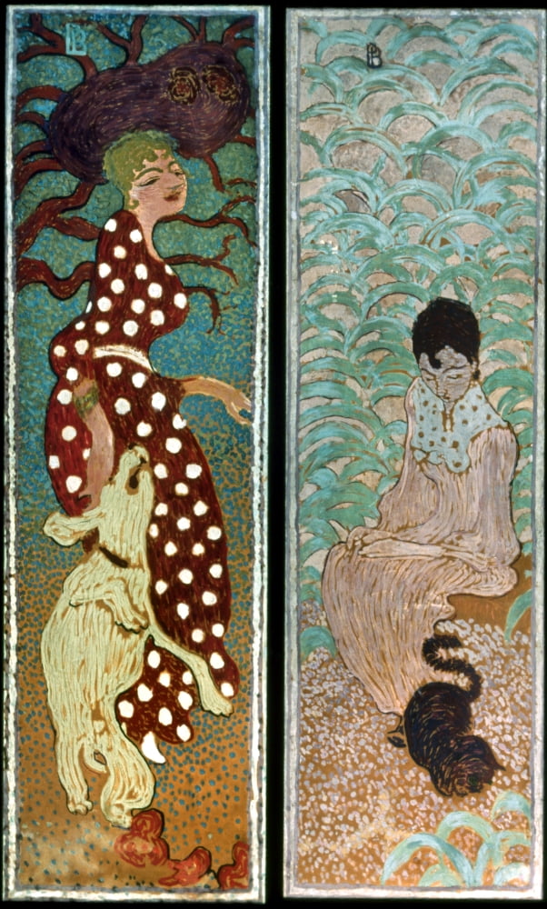 Bonnard Women, 1891. /Nwomen In The Garden 1. Distemper On Paper