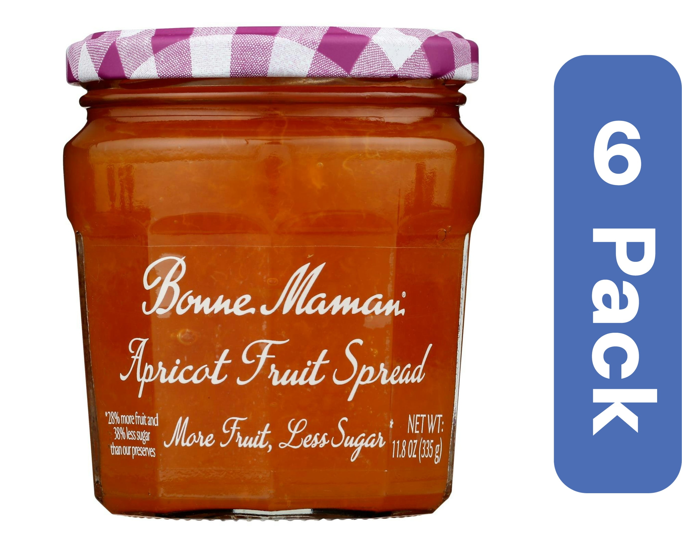 Bonne Maman Apricot Fruit Spread 11.8 oz (Pack of 6)