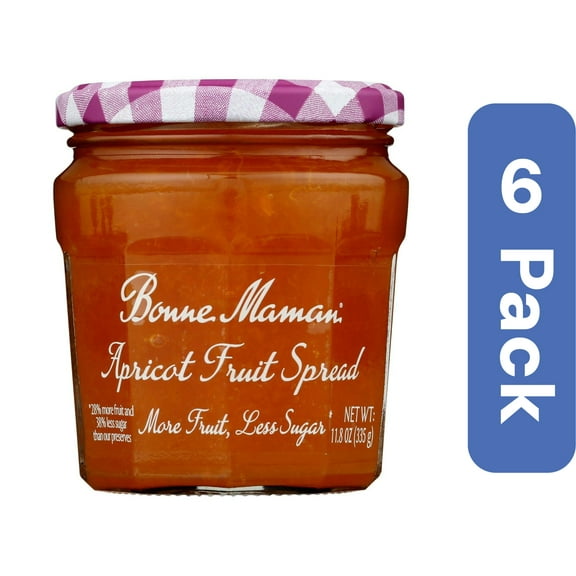 Bonne Maman Apricot Fruit Spread 11.8 oz (Pack of 6)