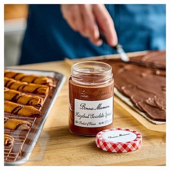 Bonne Maman Hazelnut Chocolate Spread 12.7 oz. Jar - 6/Case