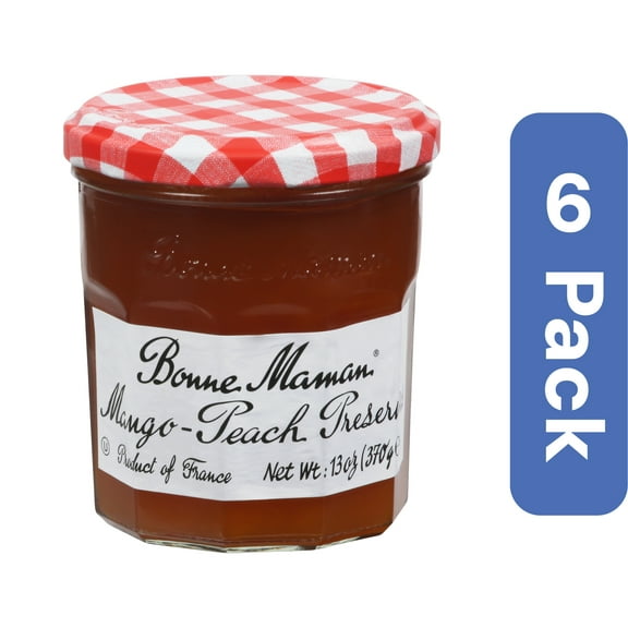 Bonne Maman Mango Peach Preserves 13 oz (Pack of 6)