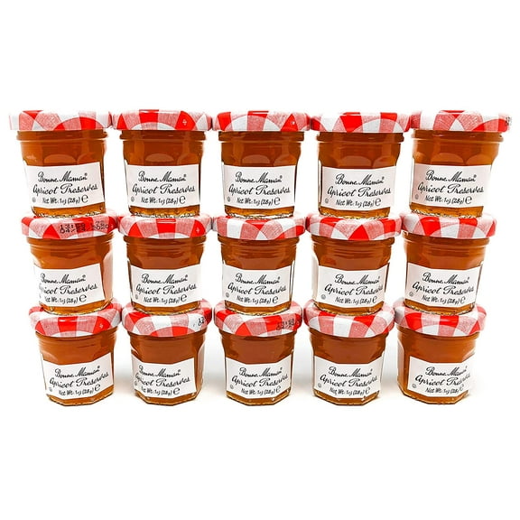 Bonne Maman Mini Apricot Jam, Kosher - 1 oz x 15 pcs