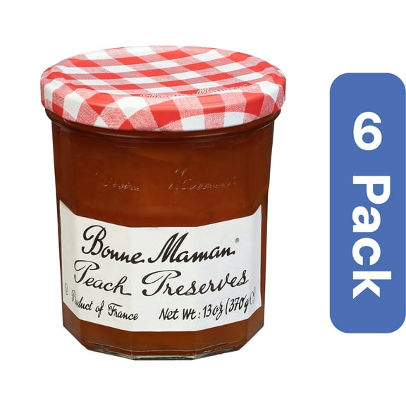 Bonne Maman Peach Preserve 13 oz (Pack Of 6)