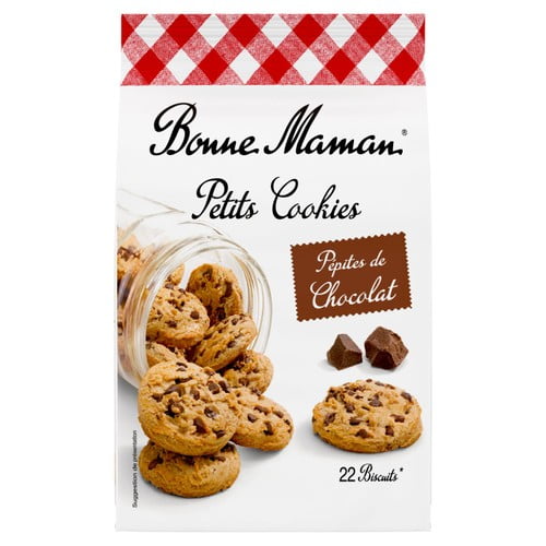 Bonne Maman Petit Cookie Chocolate Chips 250g, British Import (Pack of 2)