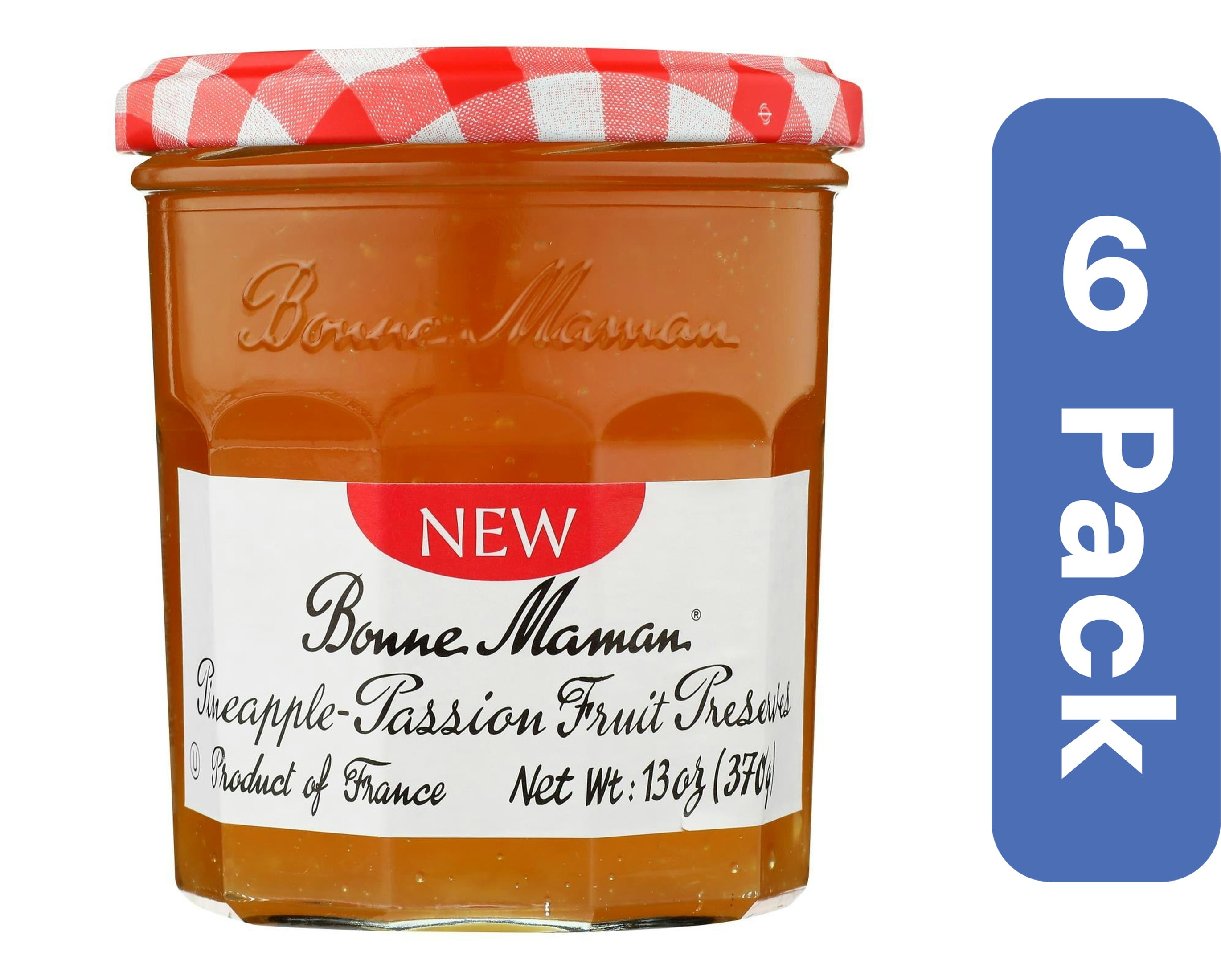 Bonne Maman Pineapple Passionfruit Preserve 13 oz (Pack of 6)