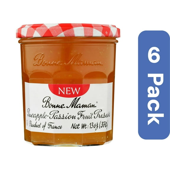 Bonne Maman Pineapple Passionfruit Preserve 13 oz (Pack of 6)
