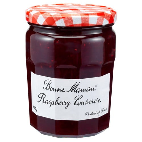 Bonne Maman Raspberry Conserve 750g, British Import (Pack of 2)