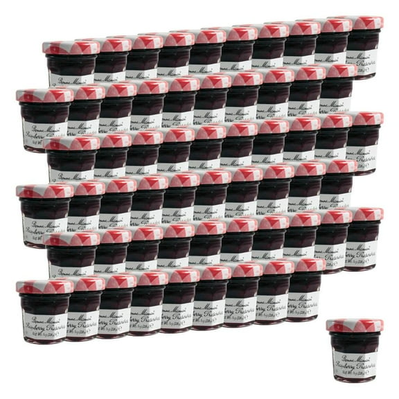 Bonne Maman Raspberry Preserves, 1 OZ , 60 Pack