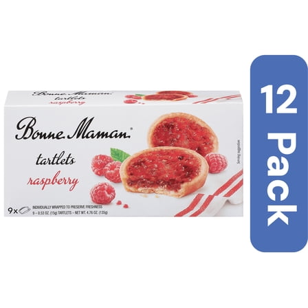 Bonne Maman Raspberry Tartlets 4.76 oz (Pack Of 12)