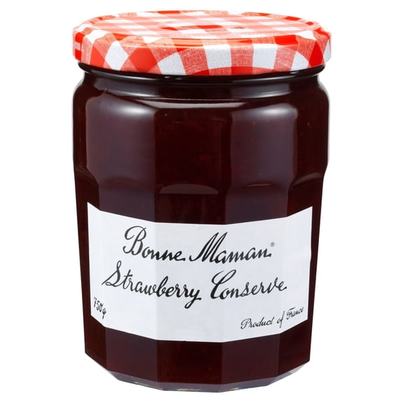 Bonne Maman Strawberry Conserve 750g, Imported from Britain