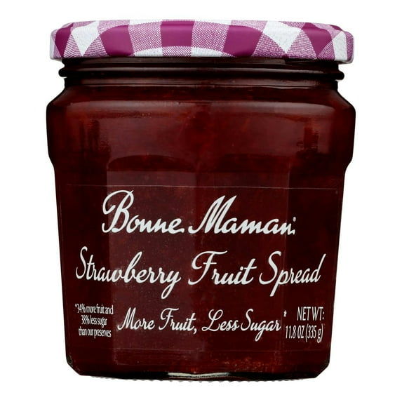 Bonne Maman Strawberry Fruit Spread 11.8 oz (Pack of 6)