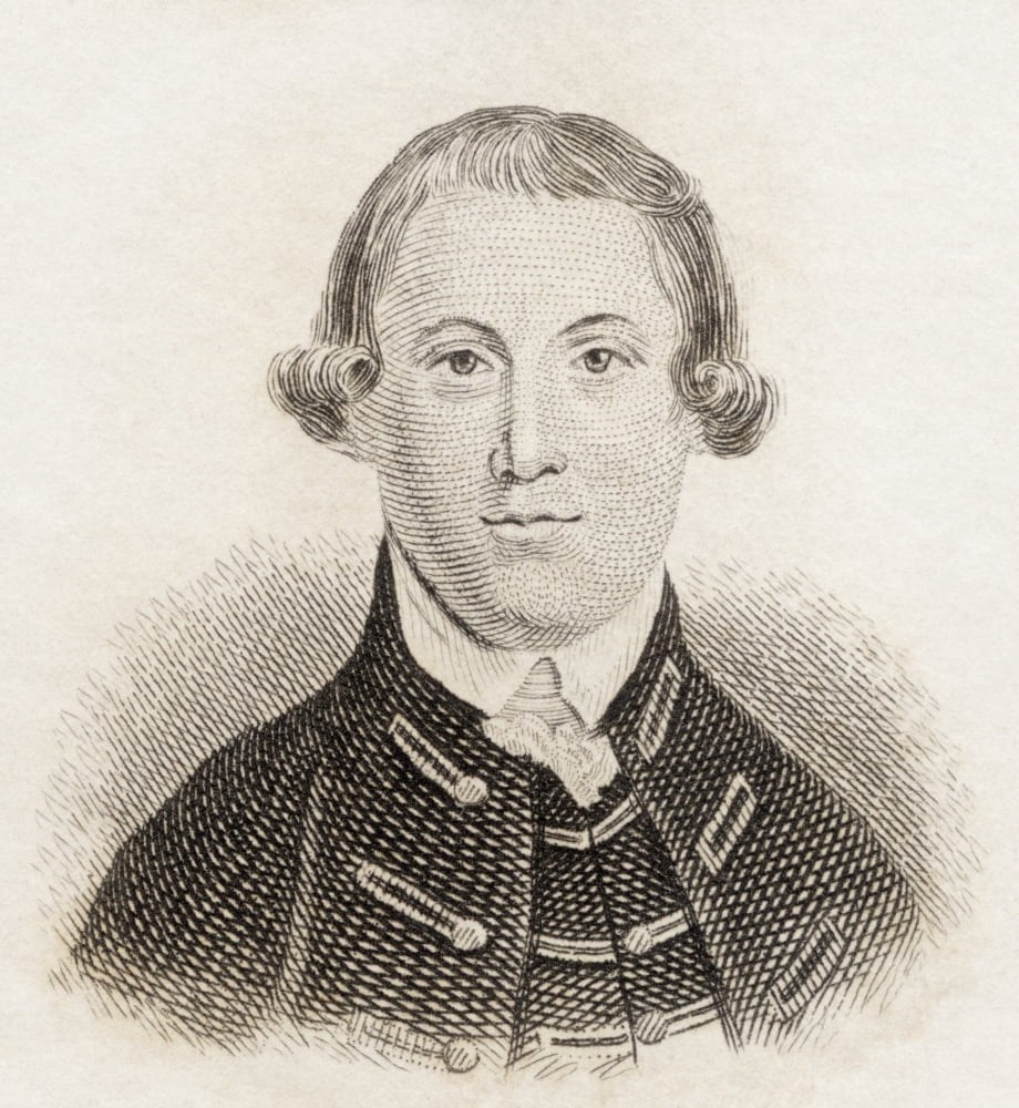 Bonnell Thornton 1725 To 1768 English Poet Essayist And Critic From Crabbs Historical Dictionary Published 1825 Canvas Art - Ken Welsh Design Pics (14 x 15)