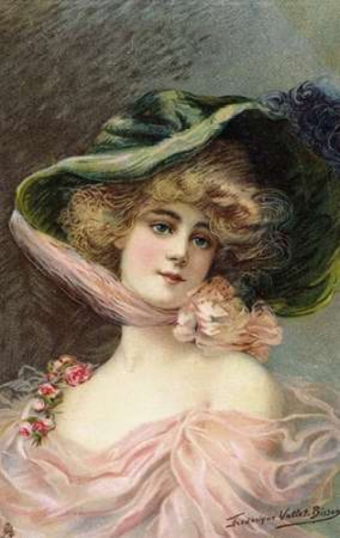 Bonnet Canvas Art - Frederick Vallet-Bisson (12 x 18)