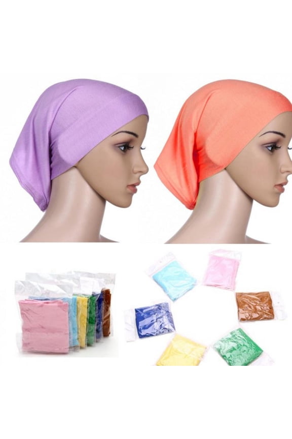 Bonnet Caps Under Scarf Head Wraps Cotton Sleep Cap Slouchy Beanie Slap Hat Soft for Women