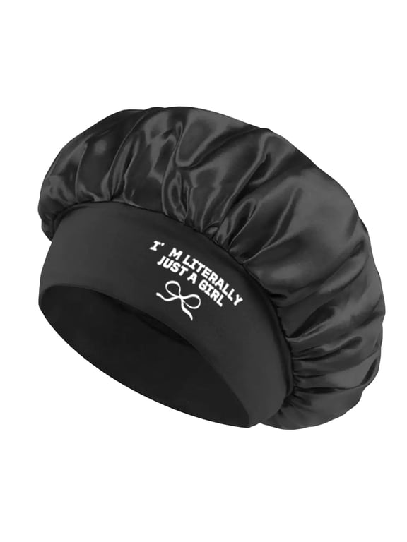 Hair Bonnets for Black Women Men Sleeping Winter Night Sleep Cap Hats Single Satin Layer