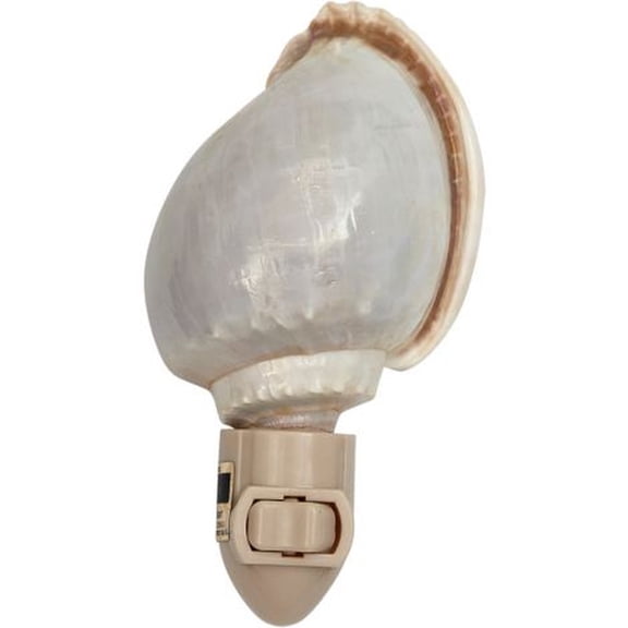 Bonnet Shell with Natural Seashell LED Night Light