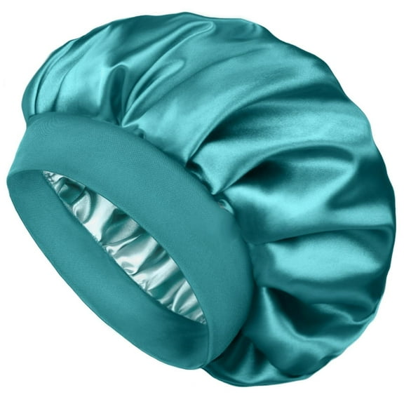 Bonnet for Men Hair Bonnet for Sleeping Double Layer Satin Bonnets for Black Women Curly Hair Braids,Black