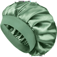 thumbnail image 1 of Bonnet for Men Hair Bonnet for Sleeping Double Layer Satin Bonnets for Black Women Curly Hair Braids, 1 of 6