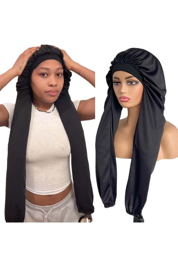 Bonnet for Sleeping 2 in 1 Long Braids Protection & UV Shield,Breathable & Water-Resistant for Sleeping Women