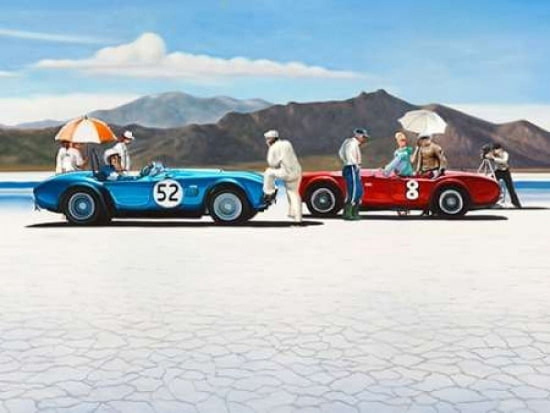 Bonneville Salt Plains - detail Canvas Art - Pierre Benson (22 x 28)