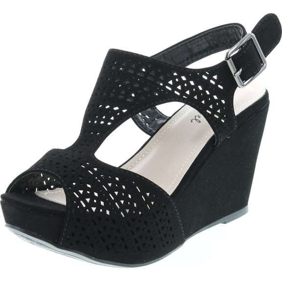 Bonnibel Women's Platform Wedge Heel Cut Out Sling Back Sandals