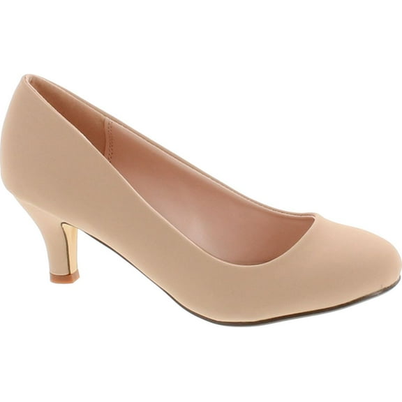 Bonnibel Wonda-1 Womens Round Toe Low Heel Glitter Dress Pumps