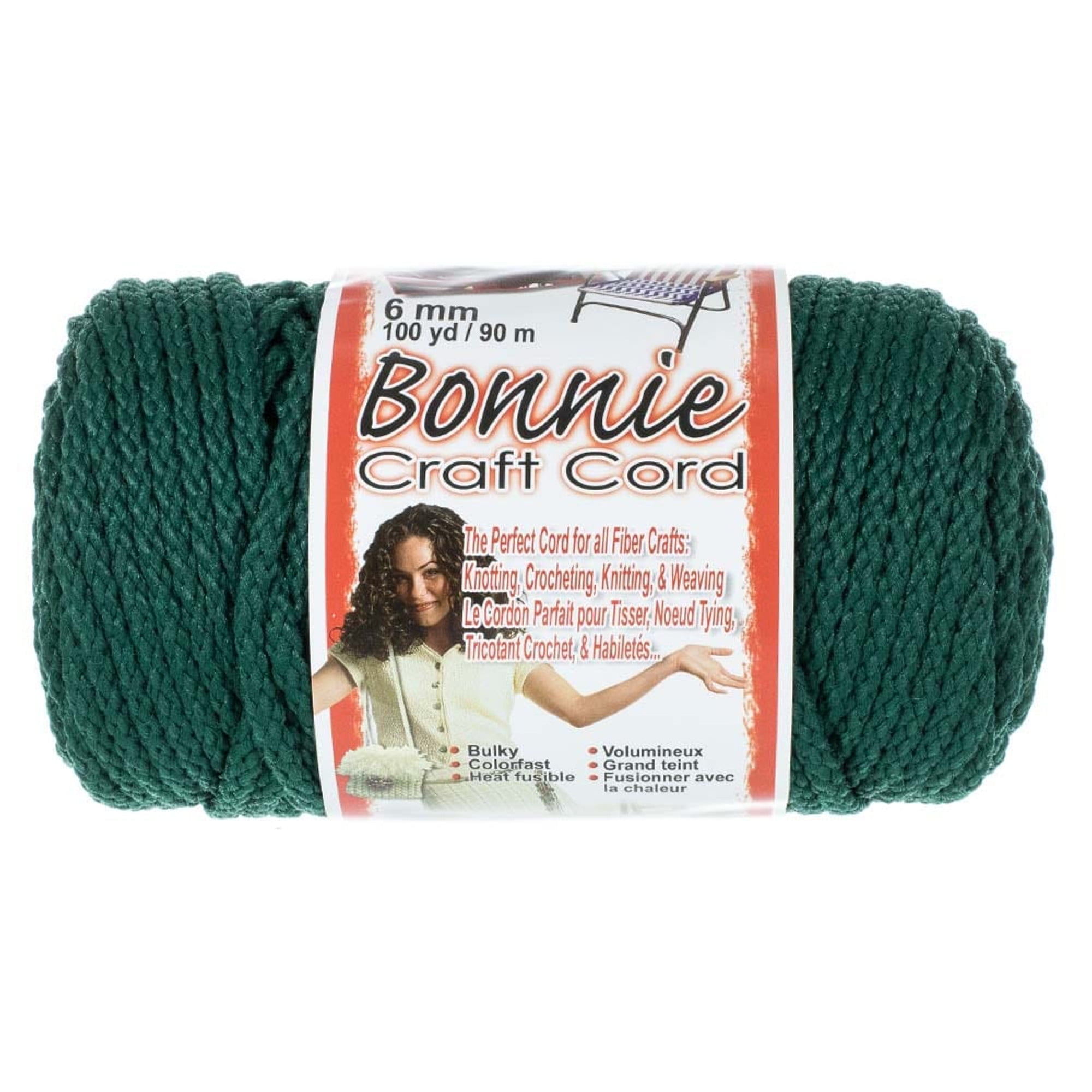 Bonnie 6mm Crafting Cord - Great for Macrame and Other Crafts - 100 yard Spools
