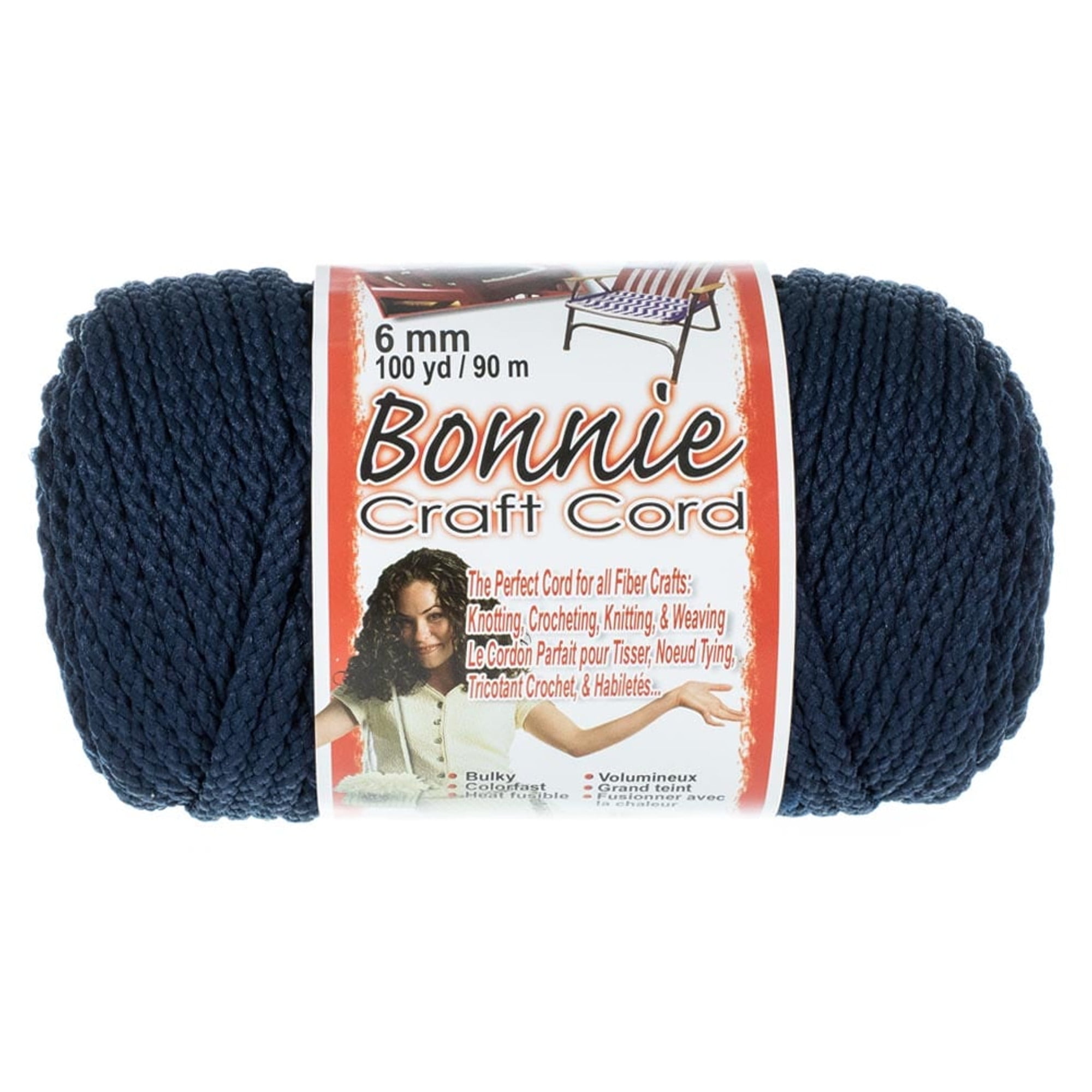 Bonnie 6mm Crafting Cord - Great for Macrame and Other Crafts - 100 yard Spools