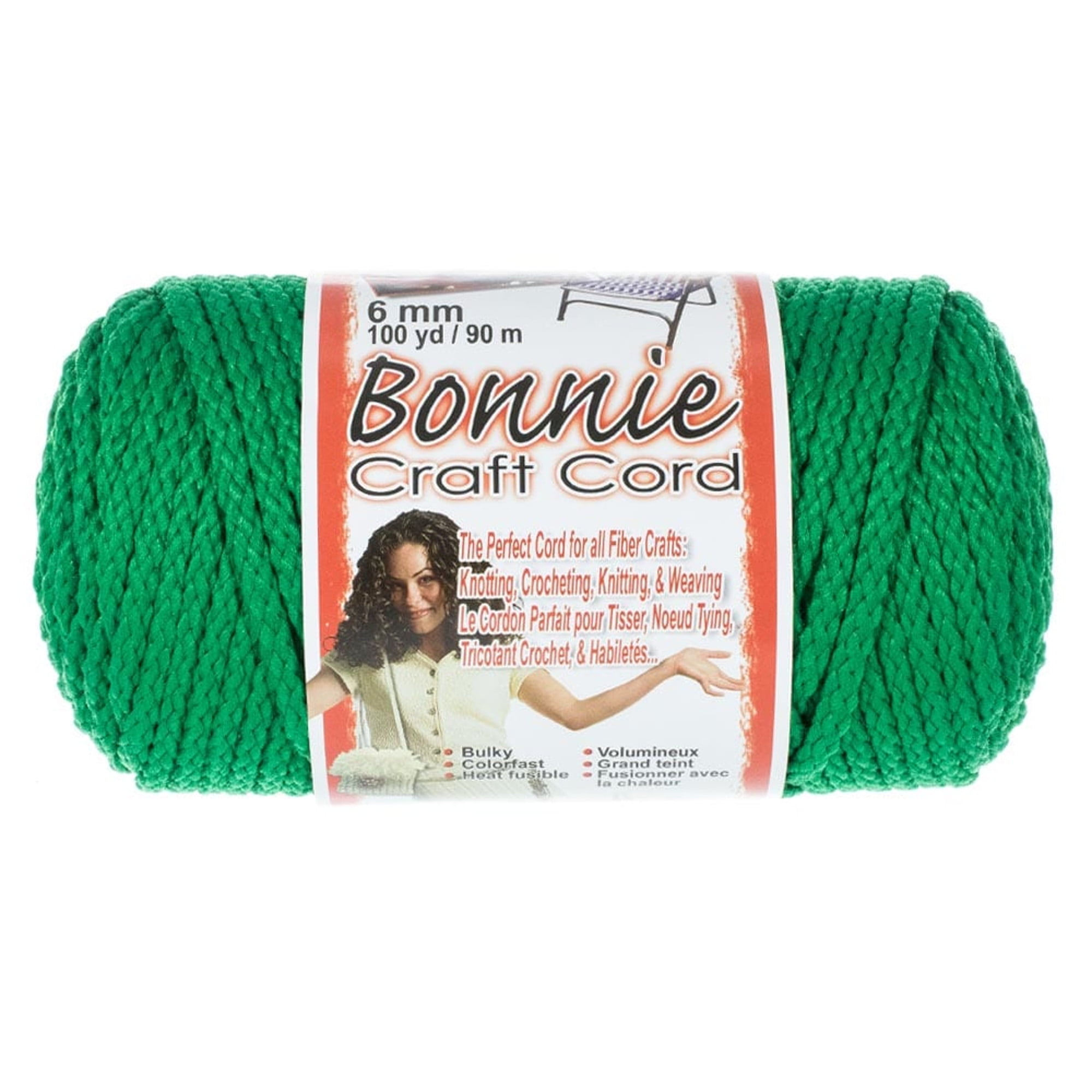 Bonnie 6mm Crafting Cord - Great for Macrame and Other Crafts - 100 yard Spools