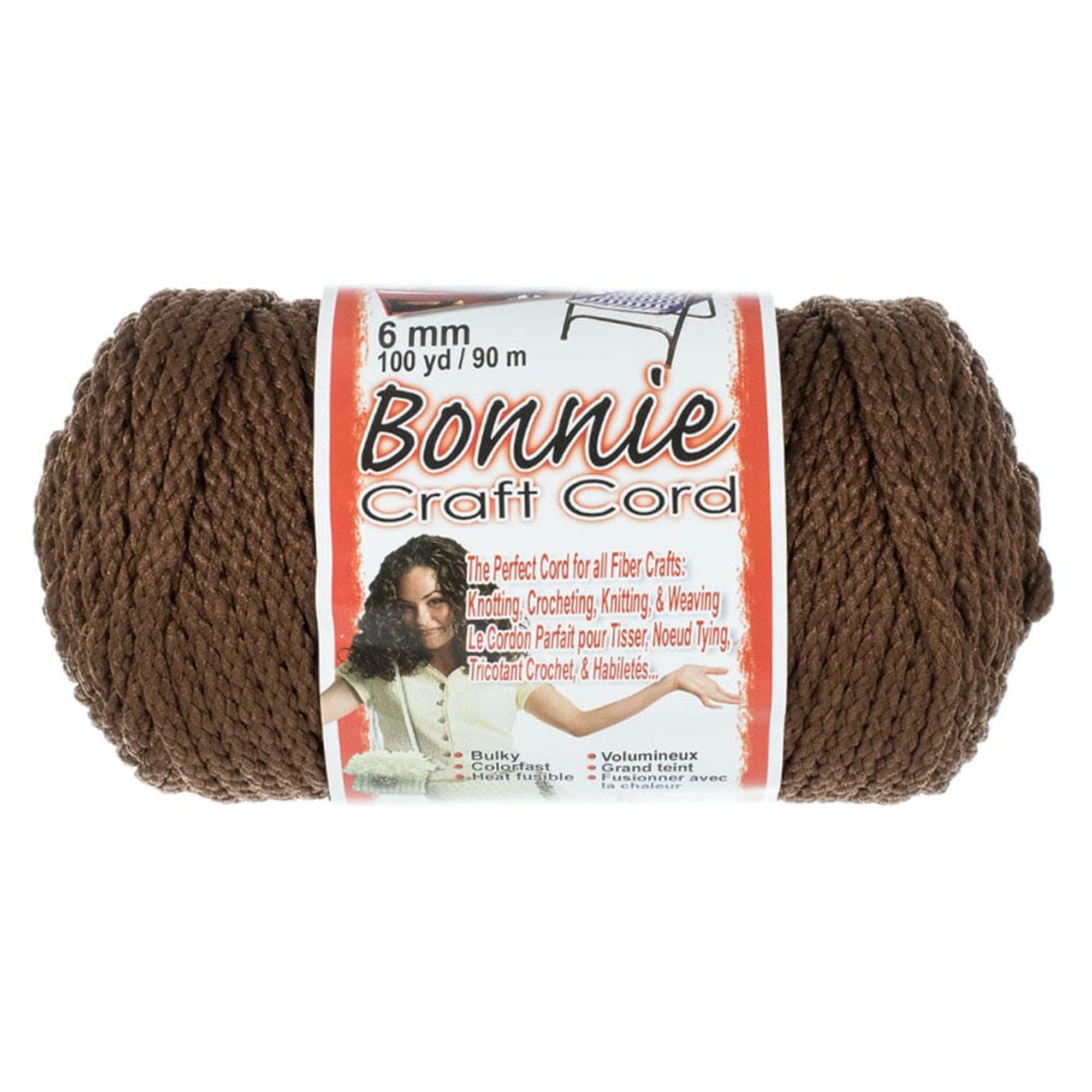 Bonnie 6mm Crafting Cord - Great for Macrame and Other Crafts - 100 yard Spools