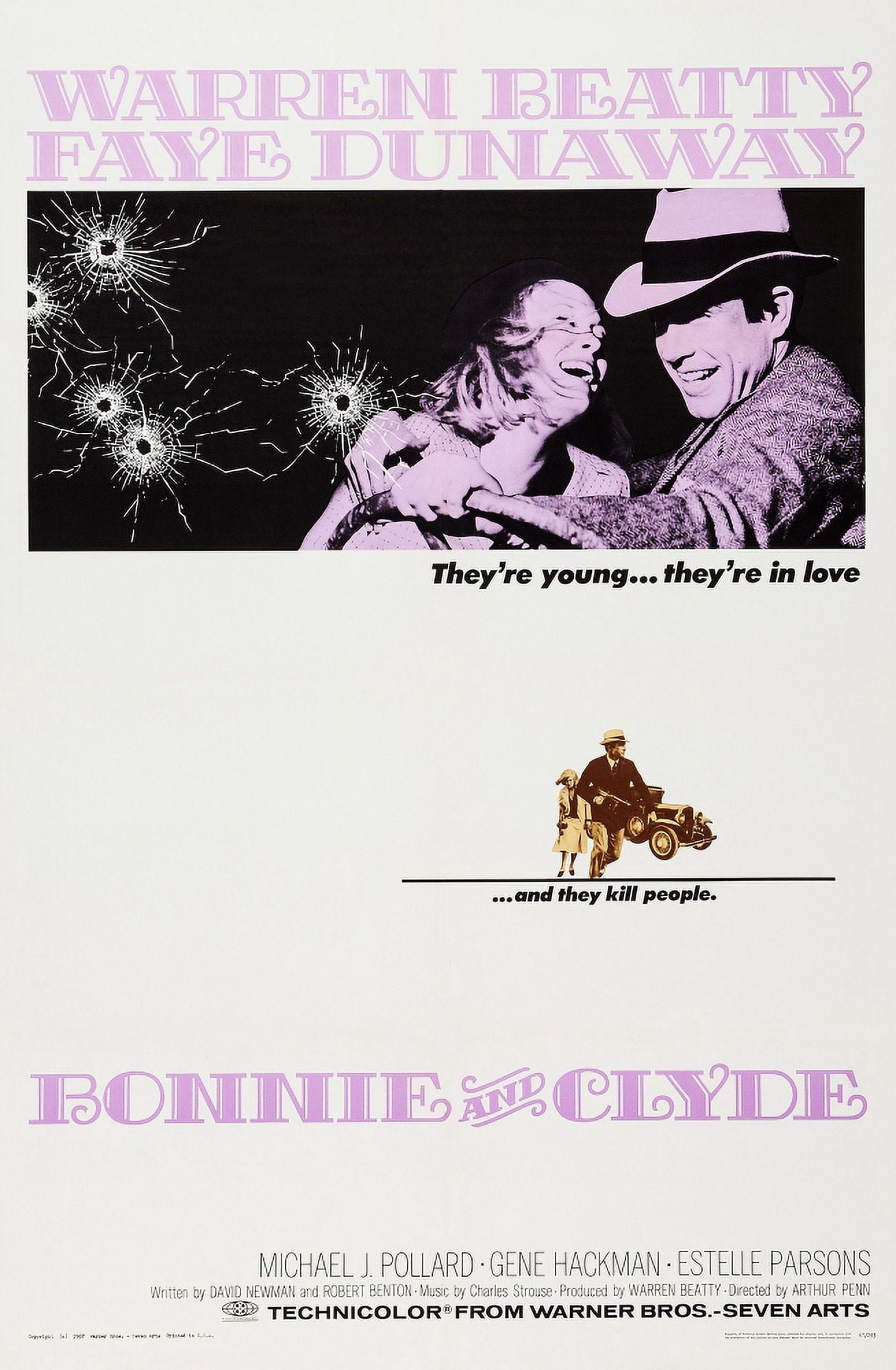 Bonnie And Clyde U Canvas Art - (24 x 36)