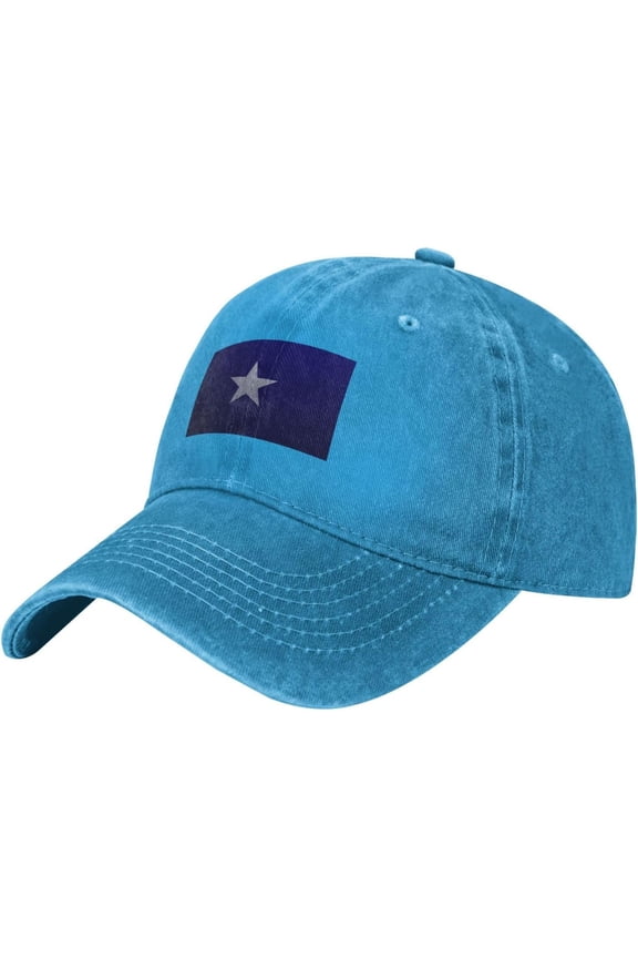 Bonnie Blue Flag Knitting Effect Baseball Cap for Men Women Adjustable Vintage 100% Washed Cotton Dad Hat